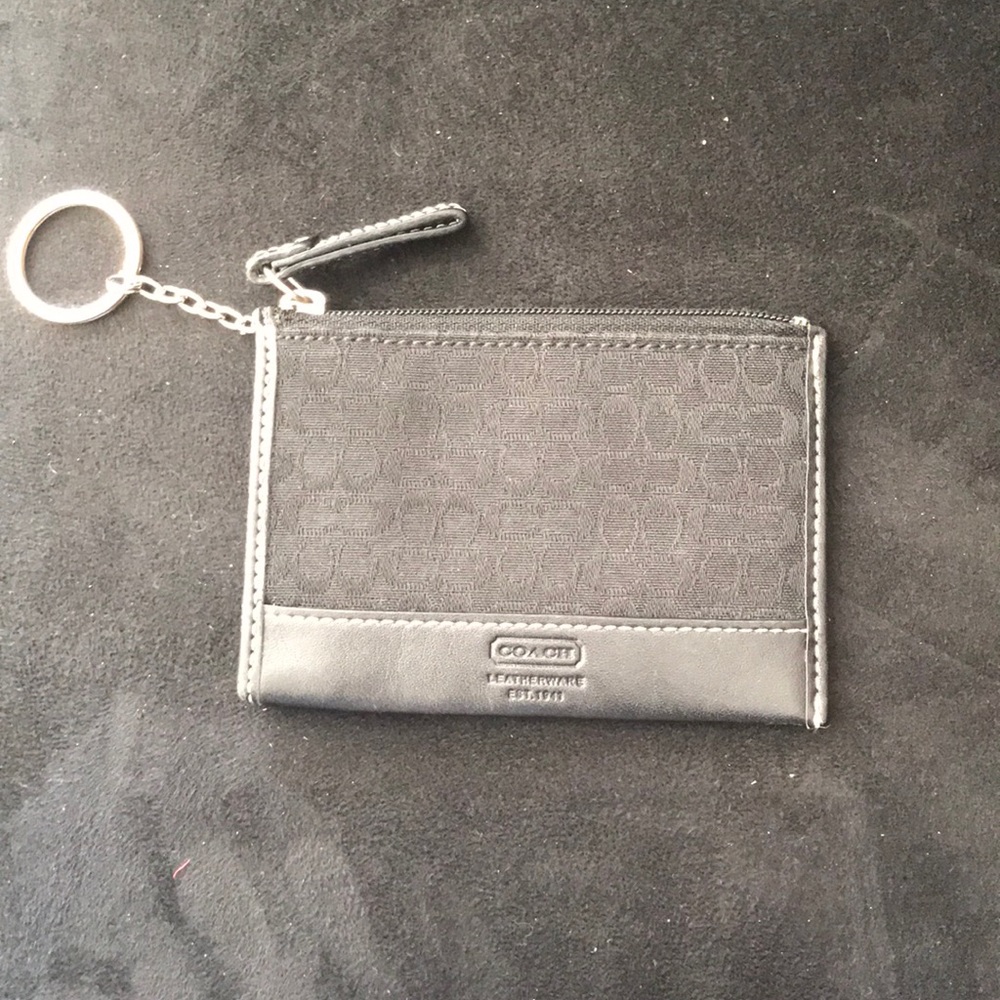 🖤👛COACH coin & card key chain